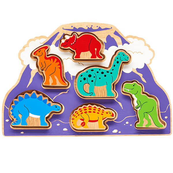 Steckpuzzle Dinos aus Holz