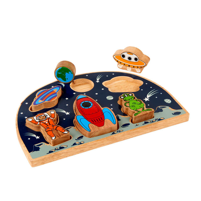 Steckpuzzle Weltraum aus Holz