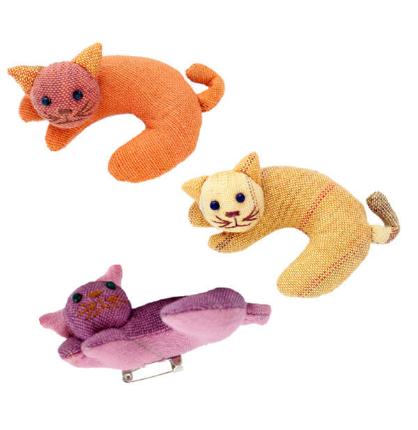 Brosche Katze