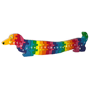 Holzpuzzle Hund A-Z