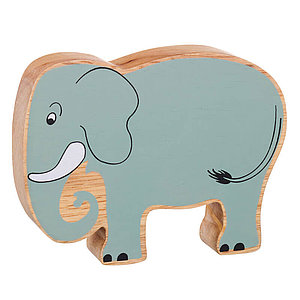 Holztier Elefant bedruckt