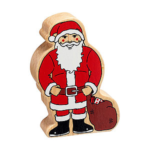 Weihnachtsmann Naturholz Fairtrade von Lanka Kade