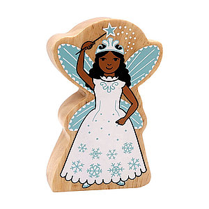 Holzfigur Schneefee