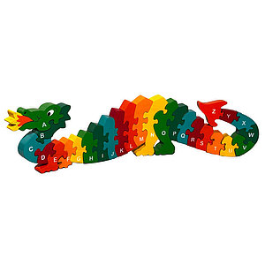 Holzpuzzle Drache A-Z