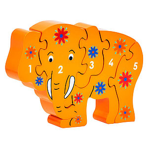 Lanka Kade Elefant Holzpuzzle orange